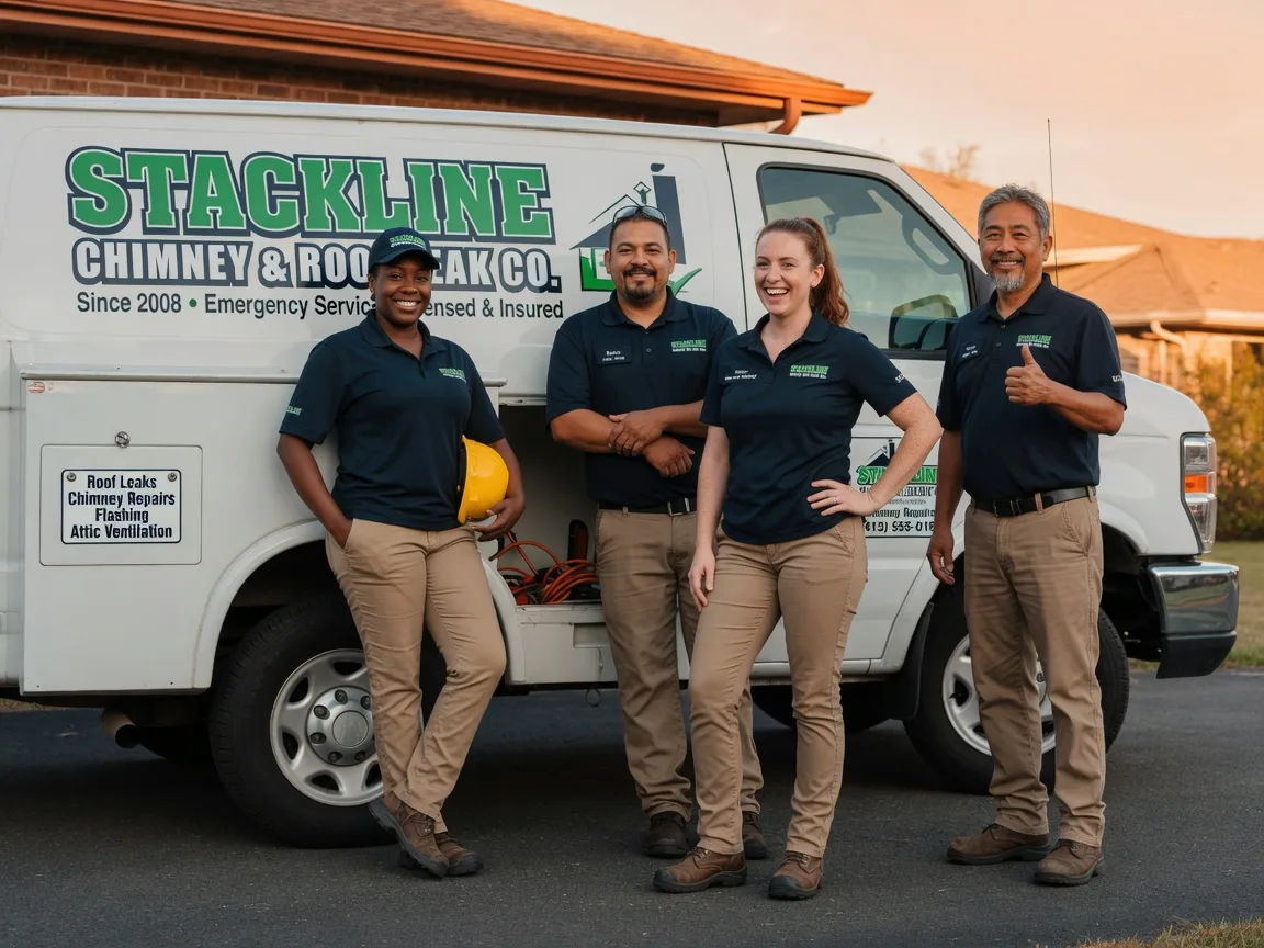 Chimney flashing repair company in Cleveland, TX